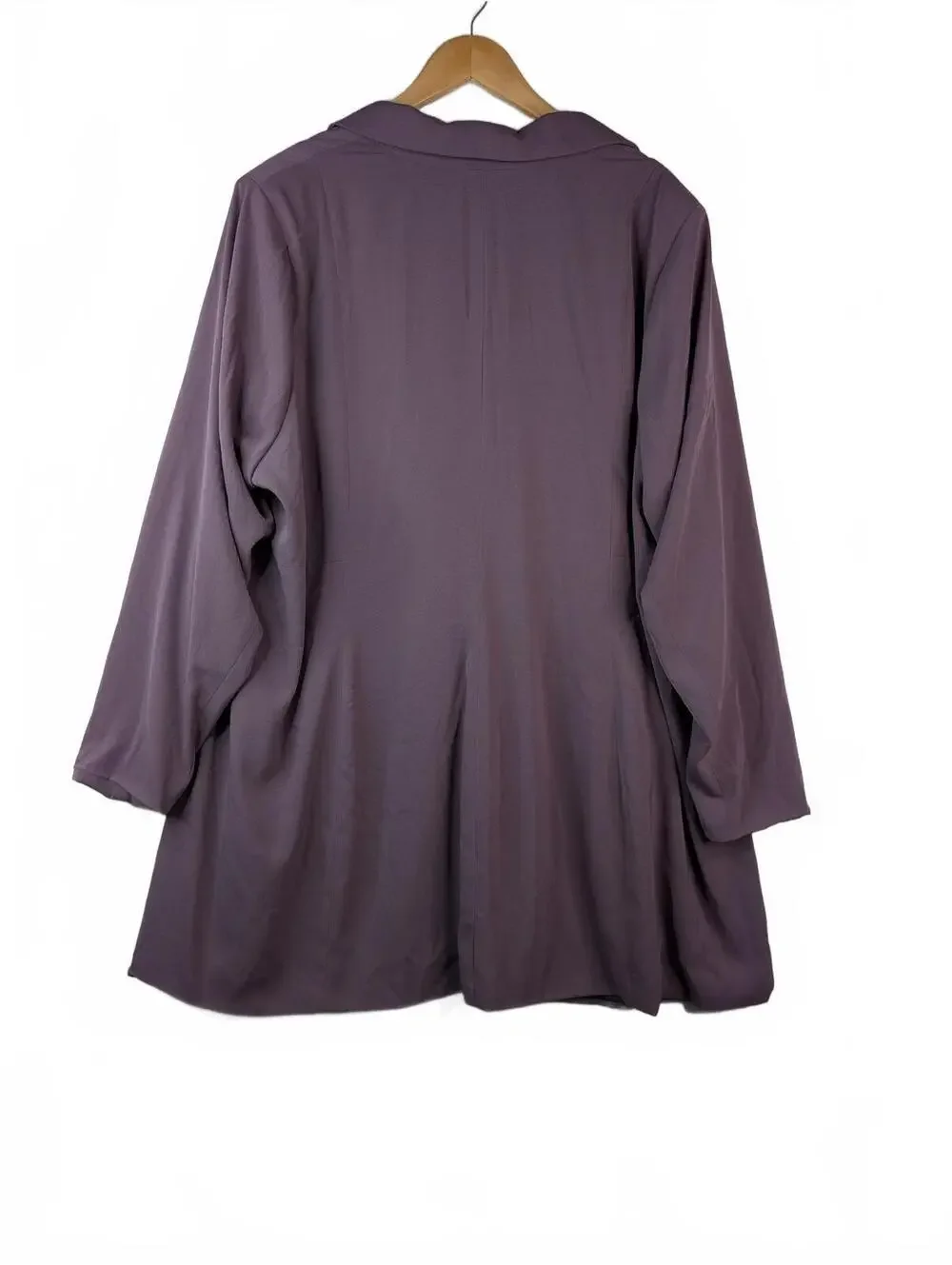 NWT Torrid Plum Long Sleeve Draped Blazer Size 4X - Picture 2 of 4